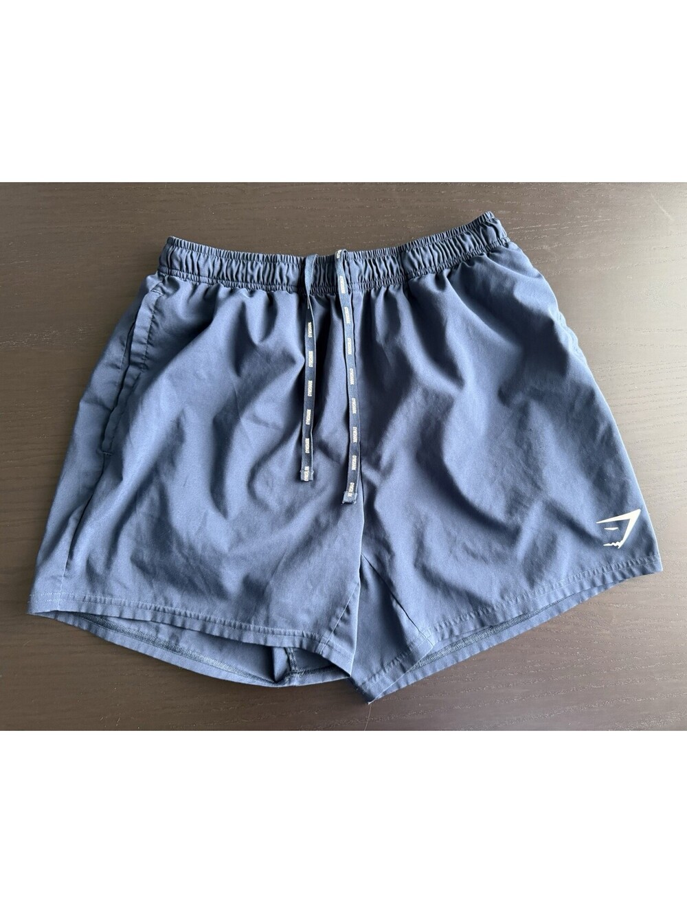 Gymshark Arrival Medium Unlined Shorts Navy Blue Athletic Gym Drawstring